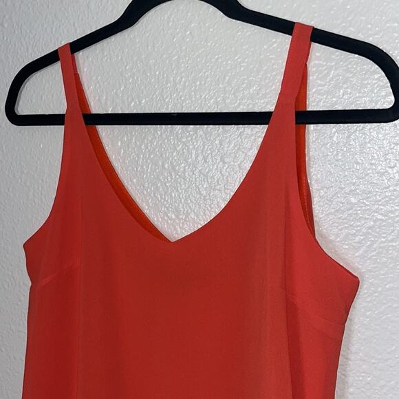 Fashion Union Orange Mini Slip Dress Thin Straps V-Neck Women’s size Small - Picture 11 of 16